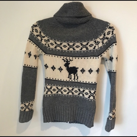 TNA Aritzia Sea to Sky Cardigan with Deer Detail - Picture 2 of 5